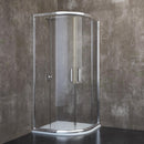 Box Doccia Semicircolare in Cristallo Trasparente 6mm H185 Rizzetti Royal 80x80 cm