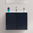 Mobile Bagno Sospeso Lavabo 2 Ante Rizzetti Venice Nero Lucido 60 cm