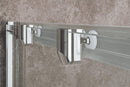 Porta Doccia in Cristallo Trasparente 6mm H185 Rizzetti Jay Varie Misure