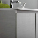 Mobile Bagno Sospeso 60 cm Lavabo 2 Ante + LED 30 cm Rizzetti Gibson Bianco