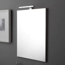 Mobile Bagno Sospeso 60 cm Lavabo 2 Ante + LED 30 cm Rizzetti Gibson Bianco