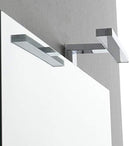 Mobile Bagno Sospeso 100 cm Lavabo 2 Cassetti + LED 30 cm Rizzetti Santos Plus Bianco Lucido