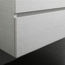 Mobile Bagno Sospeso 100 cm Lavabo 2 Cassetti + LED 30 cm Rizzetti Santos Plus Bianco Lucido