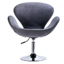 Poltrona Girevole con con Schienale e Braccioli in Similpelle Rizzetti Swingset