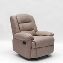 Poltrona Relax Reclinabile Manuale 89x100x100 cm in Tessuto Beige