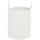 Cesto Portabiancheria Pieghevole con Manici 36L Ø38x45 cm in Cotone Naturale Bianco Crema
