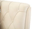 Poltrona Budapest Crema con Cuscino 88x83x91 cm in Compensato e Spugna e Ferro e Poliestere Crema      
