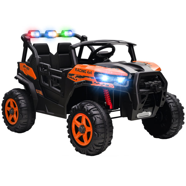 Macchina Elettrica per Bambini 3-8 Anni 24V Fuoristrada a 2 Posti Doppio Motore Telecomando e Soft Start Arancione prezzo