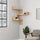 Libreria Angolare 90x22x60 cm in MDF Luksa Rovere