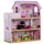 Casa delle Bambole per Bambini a 3 Piani con Ascensore Rosa 60x30x71.5 cm