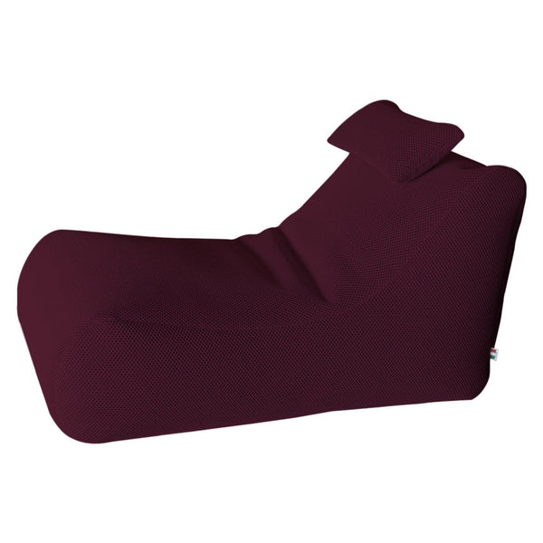 Lettino Chaise Lounge 120x70x65 cm con Cuscino in Poliestere Armonia Bordeaux acquista
