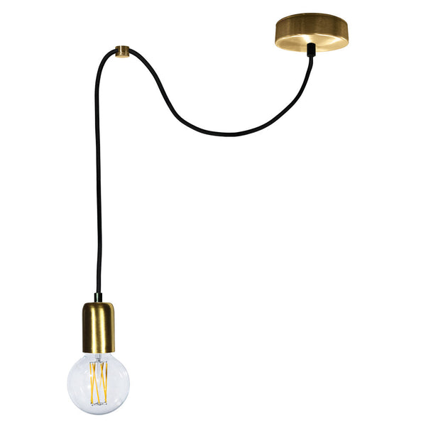 online Sospensione 1xE27 3Mt Montatura Oro Satinato E-Energy Elaide