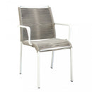 Poltrona Catalina 55x60x87 h cm in Alluminio Bianco