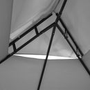 Gazebo da Giardino 300x400x275 cm con 6 Tende e Tetto a 2 Livelli in Acciaio e Poliestere Grigio Scuro      