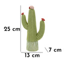 Cactus 13x7x25 cm in Resina Multicolor      