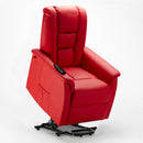 Poltrona Alzapersona Elettrica 1 Motore 68x77x109 cmin Similpelle Rosso