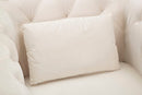 Poltrona Praga 93x71x86 cm in Poliestere Crema/Oro