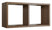 Mensola Rettangolare 2 Scomparti da Parete 70x30x23,7 cm in Fibra di Legno Morgana Maxi Rovere Tabacco