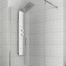 Colonna Doccia Termostatico Multifunzione Idromassaggio Doccetta Alluminio Silver
