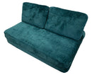Divano Letto Faster Petrolio 150x100x80 cm in Spugna e Poliestere Verde acqua      
