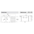 Lavello 50 series 120x50 cm SA127 destro
