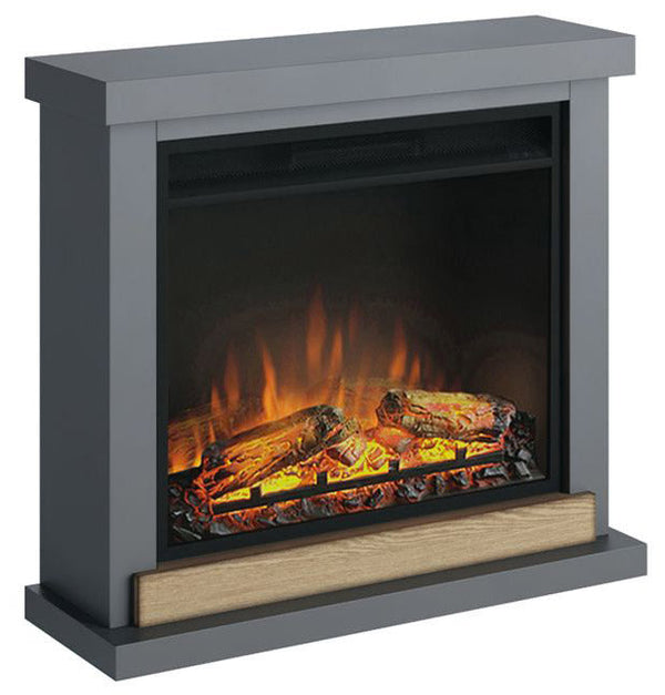 acquista Camino Elettrico da Pavimento Effetto Fiamma 1500W Tagu Hagen Grigio Scuro