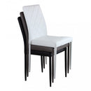 Sedia Blossom 41x50x91 h cm in Similpelle Nero