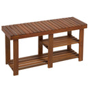Panchina Ingresso Scarpiera in Legno 87x28x45 cm 