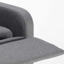 Poltrona Relax Reclinabile Manuale 62x71x100 cm in Tessuto Grigio Scuro