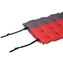 Materassino Gonfiabile da Campeggio con Cuscino PVC Rosso 191x63x5 cm 