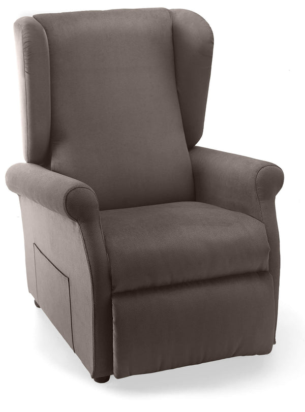 Poltrona Alzapersona Elettrica 2 Motori 75x107x84 cm in Tessuto Dispositivo Medico 1 Grigio acquista