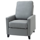 Poltrona Relax Manuale Reclinabile in Similpelle Grigio