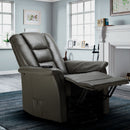 Poltrona Alzapersona Elettrica 1 Motore 68x77x109 cmin Similpelle Grigio