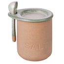Barattolino Sale con Cucchiaino Ø8x11 cm 400 ml in Ceramica VdE Tivoli 1996 Pompei