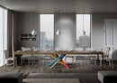 Tavolo Allungabile 140-400x90x77 cm Volantis Premium Noce Telaio 4B 
