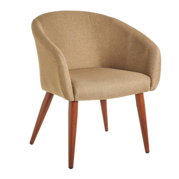 acquista Poltrona Relax in Legno e Tessuto Colore Beige Scuro Mod. Morla 60x58x77H cm