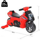 Moto Cavalcabile per Bambini con Luci e Musica Rosso 