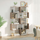 Libreria da Muro Moderna 5 Ripiani in Legno Bianco 60x24x1184.5 cm 