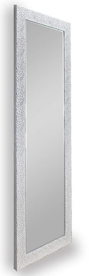 Specchio da Parete 50x150x2 cm in Plastica Vicky Bianco cromo