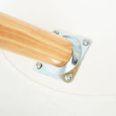 Comodino 1 Cassetto Ø38x46,7 cm in Legno  Bianco