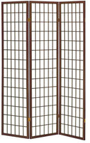 Paravento Separè 3 Pannelli 130,5x178cm in Legno Tosini Noce Seconda Scelta
