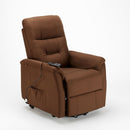 Poltrona Alzapersona Elettrica 1 Motore 77x79x115 cmin Tessuto Marrone