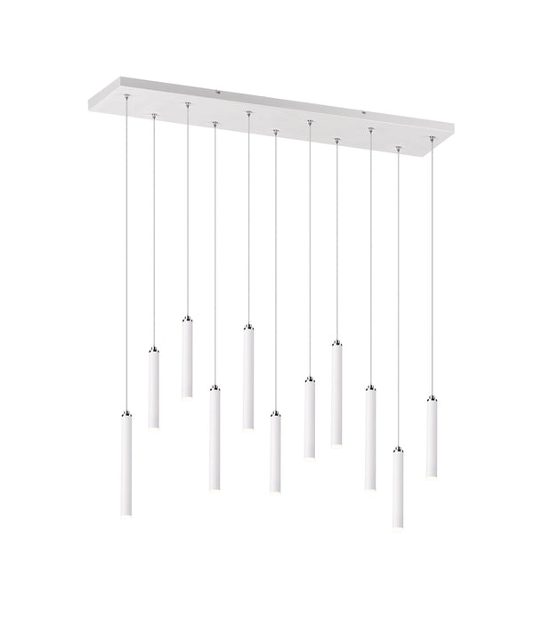sconto Lampada a Sospensione da Interno a LED in Metallo Bianco Opaco