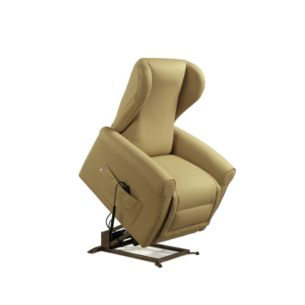 Poltrona Alzapersona Elettrica 2 Motori 90x100x90 cm Sofa in Microfibra Dispositivo Medico 1 Cammello online
