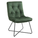 Sedia Imbottita 55x75x90 cm in Tessuto Verde