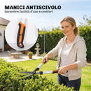 Set 4 Pezzi da Giardinaggio con Cesoie Troncarami Forbici da Potatura e Seghetto Pieghevole Arancione      