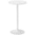 Tavolo da Cucina Alto Bar Ø60x102 cm per 2 Persone in MDF e Metallo Bianco