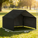 Cuccia per Cani Tutte le Taglie 125x110x93 cm da Esterno in Tessuto Oxford Nero      
