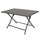 Tavolo Alabama 130x77x73 h cm in Alluminio Taupe