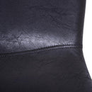 Set 2 Sedie da Pranzo Design Moderno in Lino con Gambe in Metallo Nero 